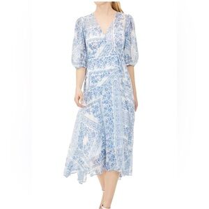 Calvin Klein paisley wrap around dress perfect for summer